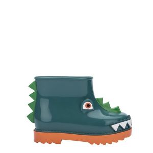 Kids Green Dino Mini Fabula Rain Boots (4-9)