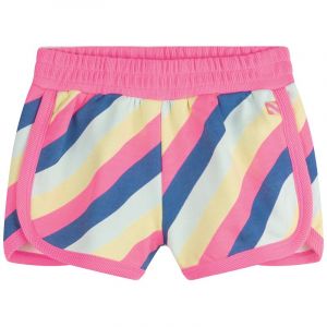 Girls Multicoloured Candy Stripe Sweat Shorts