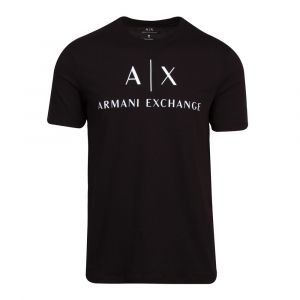 Armani Exchange T-Shirt Mens Black Core Logo S/s