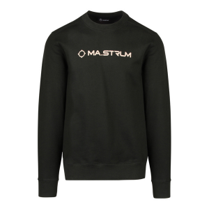 MA.STRUM Sweatshirt Mens Oil Slick Chest Logo Crew