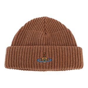 Unisex Camel Knitted Sporty Beanie