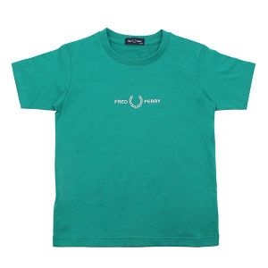 Fred Perry T Shirt Boys Green Embroidered S/s | Hurleys