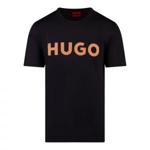 HUGO T Shirt Mens Black Dulivio_U242 S/s T Shirt