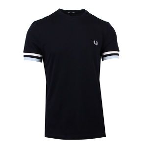 Fred Perry T Shirt Mens Navy Bold Tipped Pique S/s | Hurleys