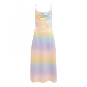 Womens Pastel Lilac Vitone Rainbow Slip Maxi Dress
