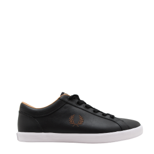 Fred Perry Trainers Mens Black Baseline Leather | Hurleys