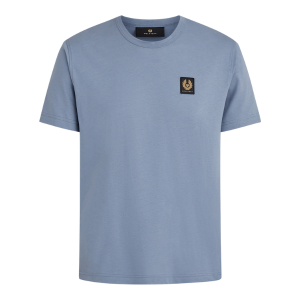 Belstaff T Shirt Mens Blue Flint Patch Short Sleeve T Shirt