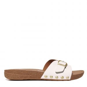 Womens Urban White Iqushion Buckle Sandals