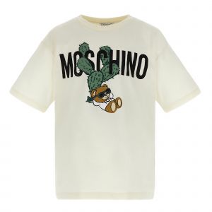 Moschino T Shirt Boys Milk Cream Cactus Toy Maxi S/s T 