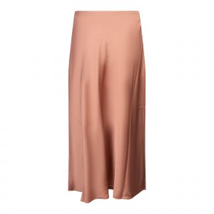 French Connection Skirt Womens Mocha Mousse Ennis Satin Midaxi Slip Skirt 