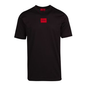 HUGO T-shirt Mens Black Diragolino 212 Patch S/s