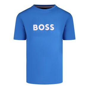 BOSS T Shirt Mens Bright Blue T-Shirt UV RN Reg Fit