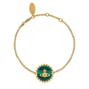 Vivienne Westwood Bracelet Womens Gold/Malachite Neyla Bracelet