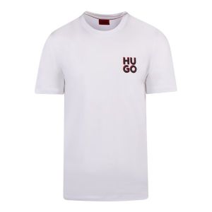 HUGO T-Shirt Mens White Dimento S/s | Hurleys