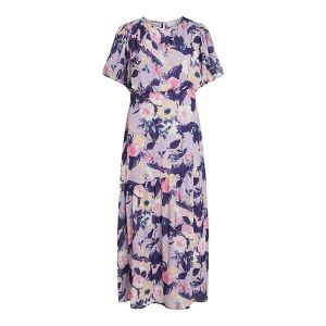 Womens Pastel Lilac Vicourtney Floral Maxi Dress