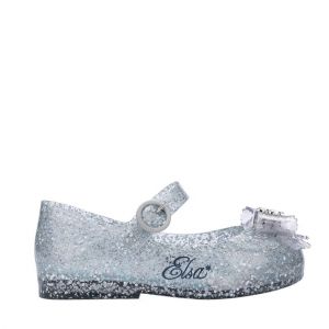 Girls Silver Elsa Mini Disney Sweet Love Shoes (4-9)