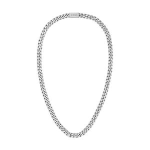 Mens Silver Chain Link Necklace