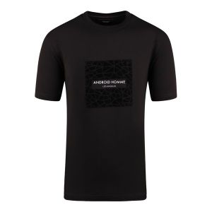 Android Homme T Shirt Mens Black Mosaic Print S/s T Shirt