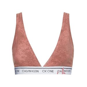 Womens Faded Red Grape CK1 Unlined Triangle Bralette