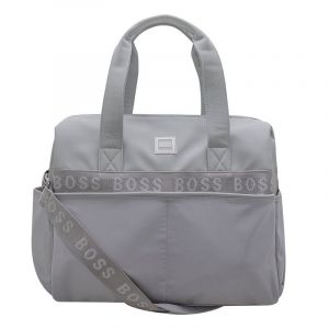 Boys Light Grey Branded Changing Bag