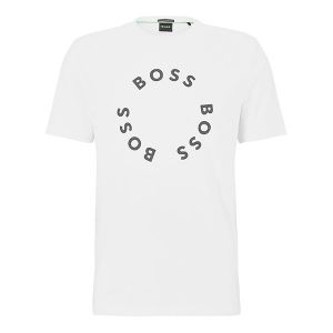 BOSS T Shirt Mens White Tee 4 S/s | Hurleys