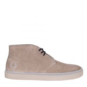 Fred Perry Shoes Mens Grey Hawley Suede Boots