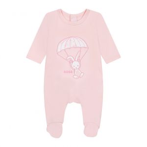 Baby Pale Pink Bunny Babygrow