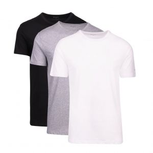 Mens Black/White/Grey Lounge 3 Pack S/s T Shirt