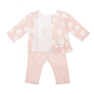 Baby Rose Flower 3 Piece Outfit