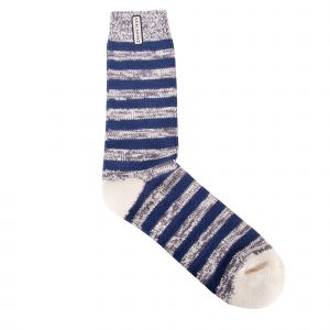 Sealskinz Socks Mens Navy Banham Stripe Socks