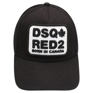 Boys Black Red2 Label Cap