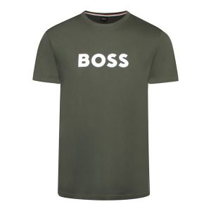 BOSS T Shirt Mens Green UV Reg Fit S/s | Hurleys