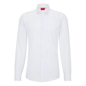 HUGO Shirt Mens White Kason Slim L/s 