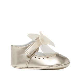 Mayoral Baby Light Gold Mary Jane Shoes