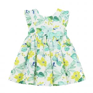 Mayoral Dress Infant Girls Agate Green Floral Dress