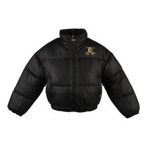 Juicy Couture Jacket Girls Black Funnel Neck Puffer Jacket