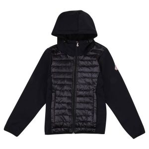 Boys Black Ashton Hybrid Hooded Jacket