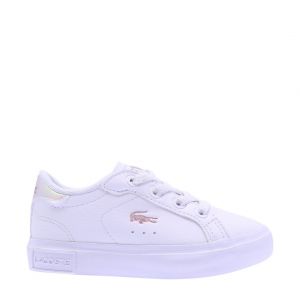 Infant White Pink Powercourt Trainers (4-9)