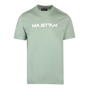 MA.STRUM T Shirt Mens Loden Frost Chest Print S/s