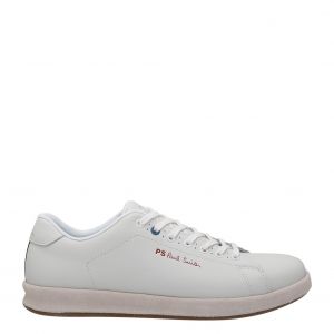 Mens White Bugs Leather Trainers