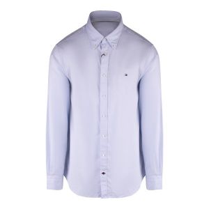 Tommy Hilfiger Shirt Mens Classic Blue/White Royal Oxford Slim Fit L/s Shirt