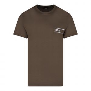 BOSS T Shirt Mens Khaki TShirtRN S/s T Shirt