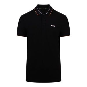 BOSS Polo Shirt Mens Black Paule S/s | Hurleys