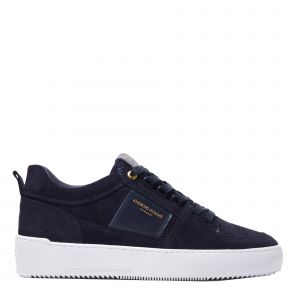 Android Homme Trainers Mens Navy Caiman Croc Point Dume Low Suede Trainers